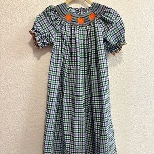 Smocked fall dress